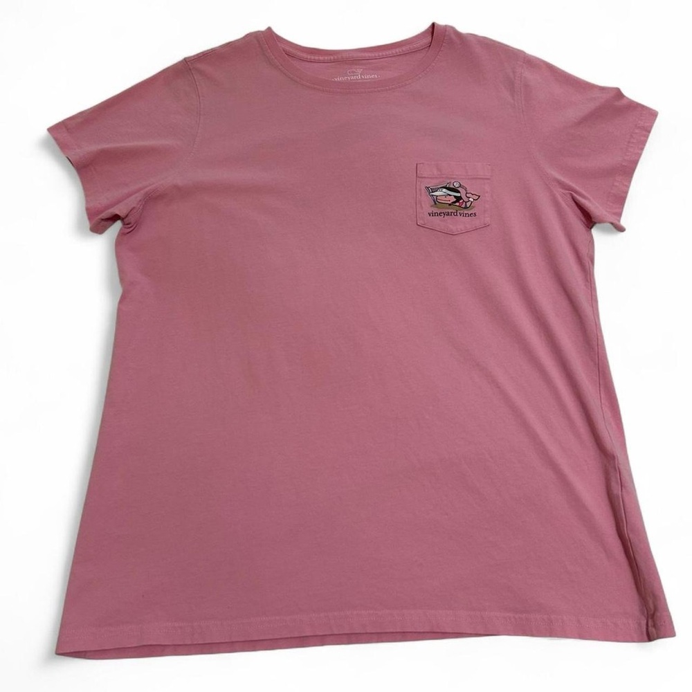 Pink vineyard vines volleyball tee